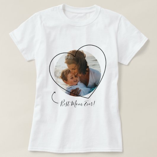 Beste mama ooit - Foto Moederdag T-shirt (Design voorkant)