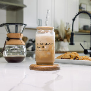 Beste mama ooit Gelukkige Moederdag Blikvorm Glas
