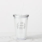 Beste mama ooit gepersonaliseerde koffie Mok Acryl Drinkbeker (Achterkant)