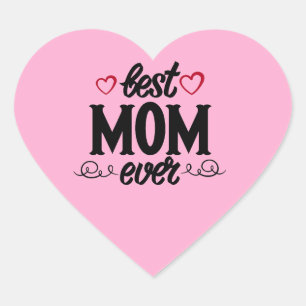 Beste mama ooit hart sticker