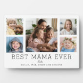 Beste Mama Ooit Kinderen 5-foto Collage Custom Fotoplaat (voorkant)