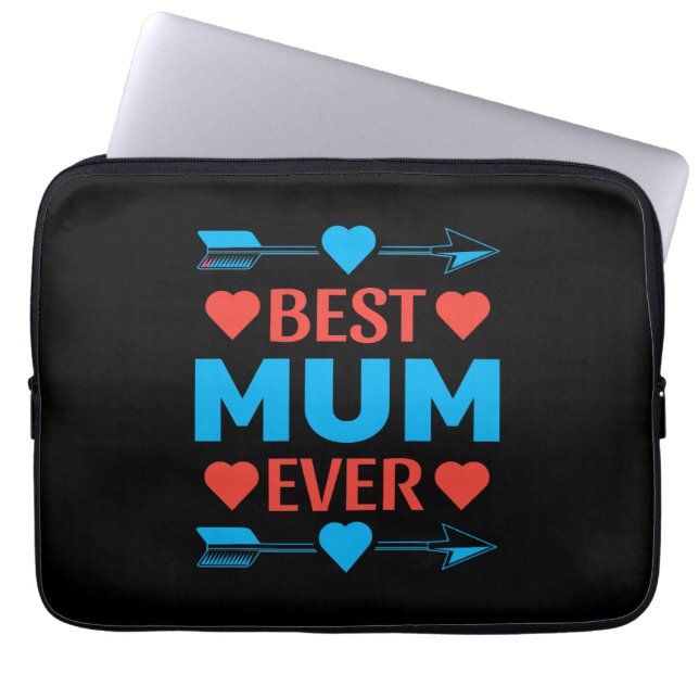 Beste mama ooit, liefdevolle Moederdag cadeau Laptop Sleeve (Voorkant)