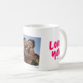 Beste mama ooit modern roze foto Moederdag Koffiemok (Voorkant rechts)