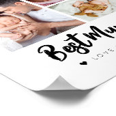 Beste mama ooit | Modern Vier Foto-Poster Poster (Hoek)