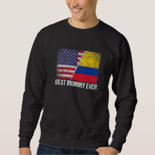 Beste mama ooit Moederdag Colombia US vlag Trui
