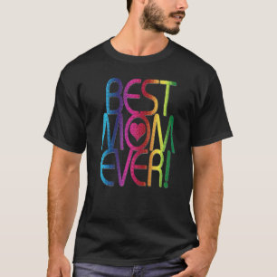 Beste mama ooit regenboog hart zegt dat ik hou van t-shirt