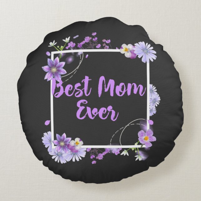 Beste mama ooit rond kussen (Achterkant)