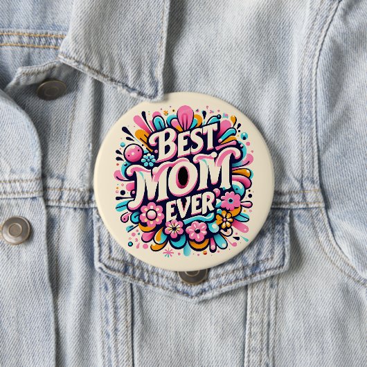 Beste mama ooit ronde button 4,0 cm (In situ)