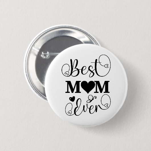 Beste mama ooit ronde button 5,7 cm (Voorkant /achterkant)