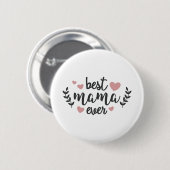 Beste mama ooit ronde button 5,7 cm (Voorkant /achterkant)