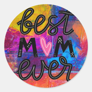 Beste mama ooit ronde sticker