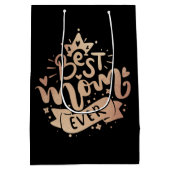 Beste mama ooit Roos GoldBlack Moederdag medium Medium Cadeauzakje (Achterkant)