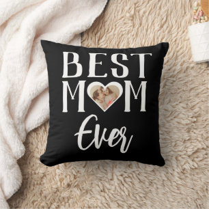 Beste mama ooit Schattige 1 foto Happy Mothers D Kussen