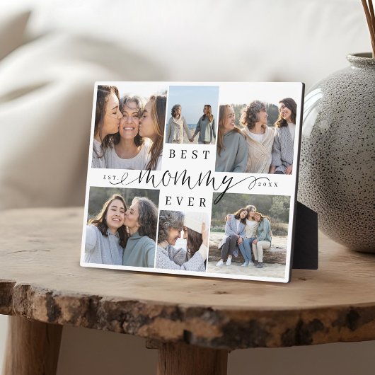 Beste Mama ooit Script 6 Fotocollage Keepsake Fotoplaat