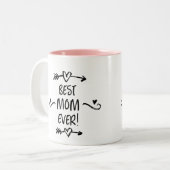 Beste mama ooit tweekleurige koffiemok (Voorkant links)
