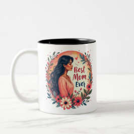 Beste mama ooit tweekleurige koffiemok