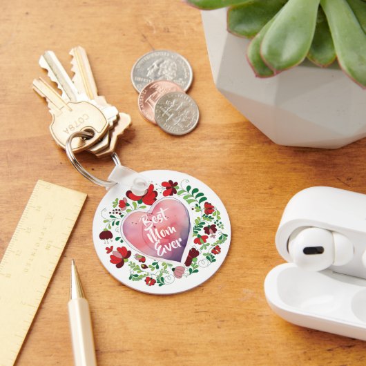 Beste mama ooit, Verjaardag- Moederdag Gift Sleutelhanger (Bureau)