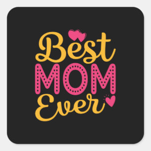 Beste mama ooit vierkante sticker