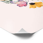 Beste mama ooit Wildbloemen Boho Moederdag Perfect Poster (Hoek)