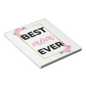 Beste mama ooit zwart notitieblok (Schuin)