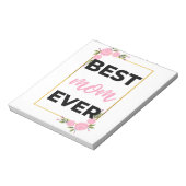 Beste mama ooit zwart notitieblok (Gedraaid)