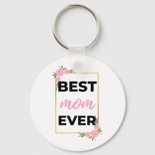 Beste mama ooit zwart sleutelhanger