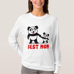 Beste mama Panda T-shirt
