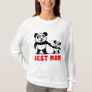 Beste mama Panda T-shirt