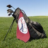 Beste mama van Par | Fun American Flag Golfer - Golfhanddoek (Groen)