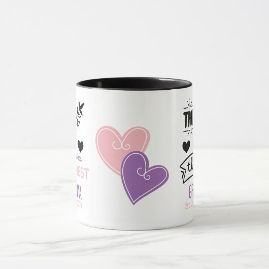 Beste mama wordt beste oma Nieuwe geboorteaankondi Mok (Midden)