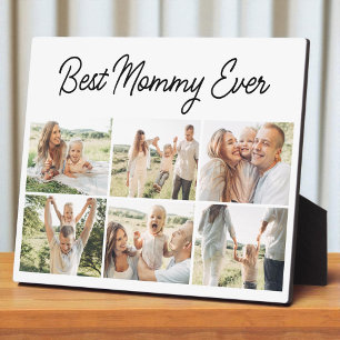 Beste Mamma Ooit Aangepaste Moderne 6 Foto Collage Fotoplaat