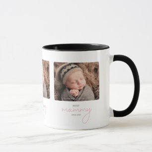 Beste Mamma sinds Jaar Foto Script Lettertype Hart Mok