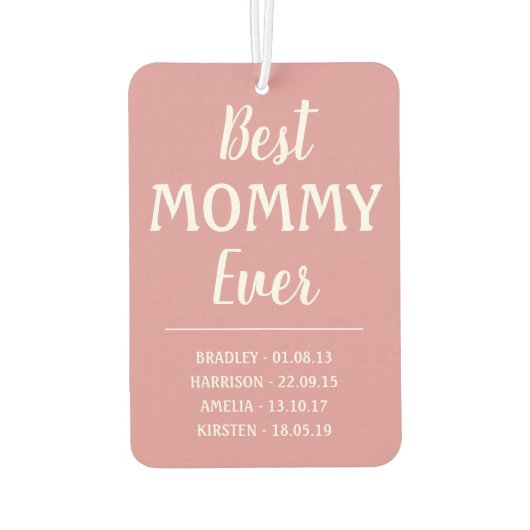 Beste mammie ooit fotocollage luchtverfrisser (Achterkant)