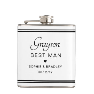 Beste Man Aangepaste Gepersonaliseerde Trouwfeest Heupfles