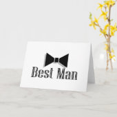 Beste man (Bow Stropdas 2) Kaart (Gele Bloem)