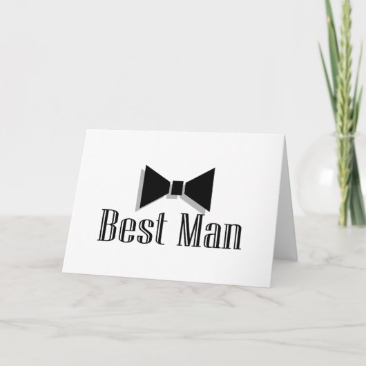 Beste man (Bow Stropdas 2) Kaart (Voorkant)