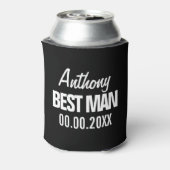Beste Man bruiloft gunst koelbox voor bruidsjonker Blikjeskoeler (Blikje Achterkant)