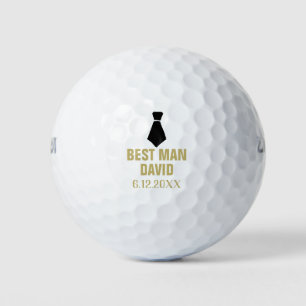 Beste Man Goud Groomsman Gifts Party Favor Bruilof Golfballen