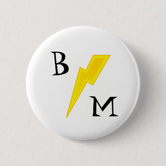 Beste Man Lightning Bolt Pin Ronde Button 5,7 Cm