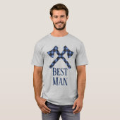 Beste Man Lumberjack dubbele kruisbijl T-shirt (Voorkant volledig)