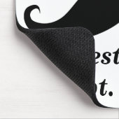 Beste man Mustache Mousepad Muismat (Hoek)