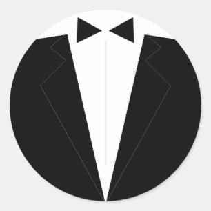 Beste man of groomman uitnodigen envelop afdichtin ronde sticker