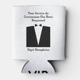 Beste man of Groomsman nodigt uit Blikjeskoeler