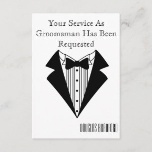 Beste man of Groomsman nodigt uit Kaart