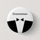 Beste man of Groomsman Ronde Button 3,2 Cm (Voorkant)
