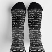 Beste man ooit | Abstracte zwarte dromen Sokken (Top)