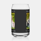 Beste man ooit foto bier blikvorm glas (Links)