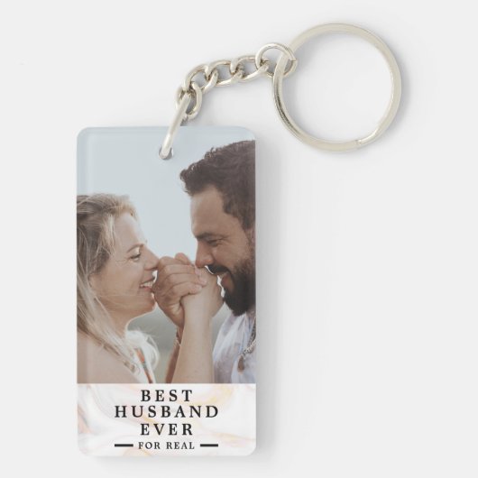 Beste man ooit romantische liefdesboodschap van vr sleutelhanger (achterkant)