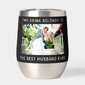 Beste man ooit zwarte foto (Achterkant)