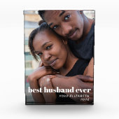 Beste man op persoonlijke titel fotoblokken (Voorkant)